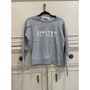 NWT $88 Limited Edition Rebecca Minkoff Gray Sweater Cotton Blend‎ Size Small